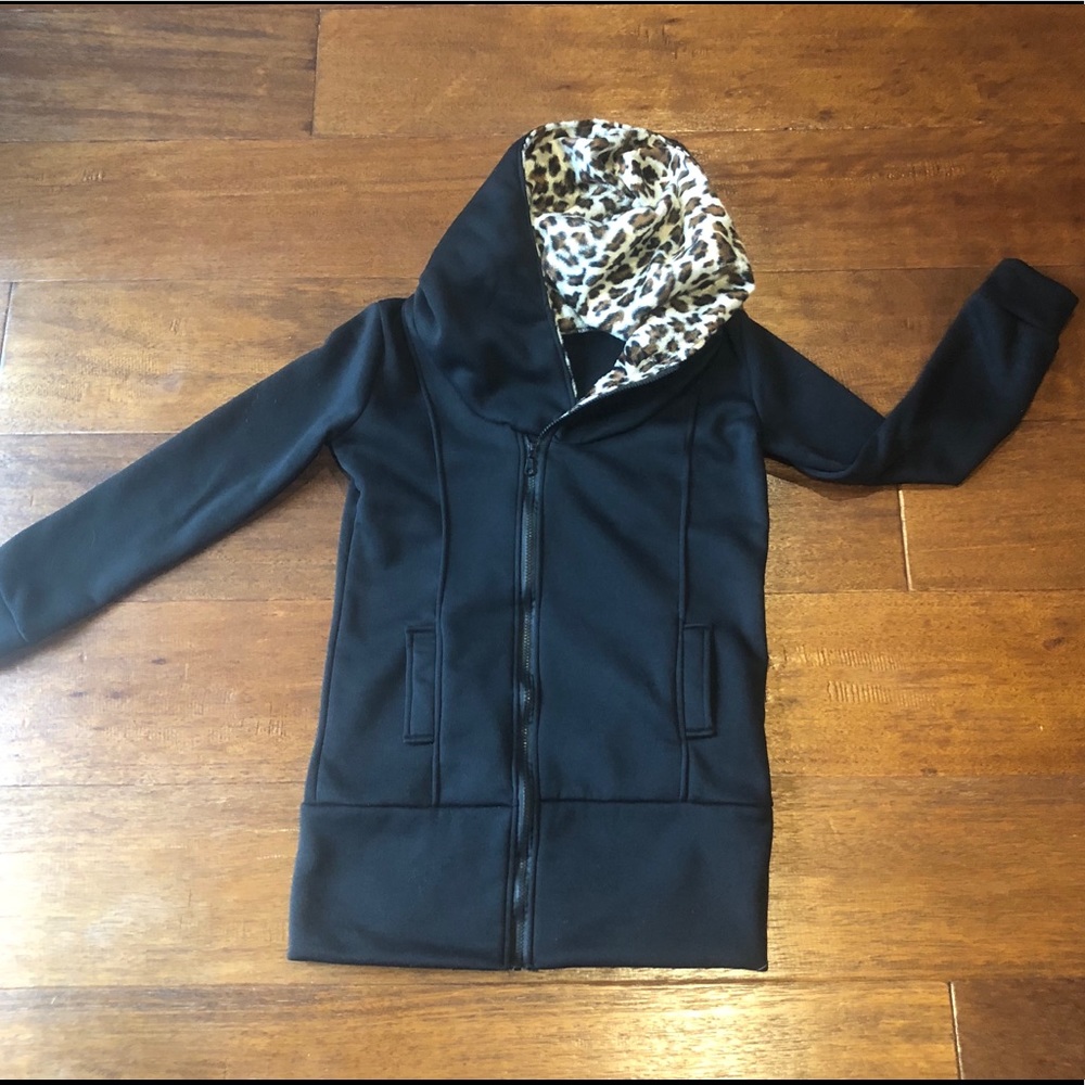 Black zip up sweatshirt